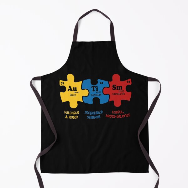 Item preview, Autism Chemical Element Puzzle Pieces Periodic Elements Spelling Au-Ti-Sm designed and sold by Dolphin Graphic.