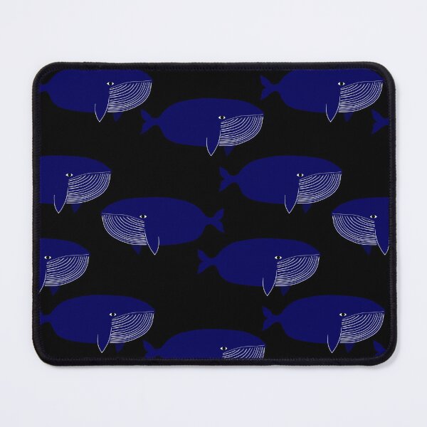 Item preview, Cute whale seamless pattern in hand-drawn childish style. Blue sperm whale repeat vector background. designed and sold by BychkovaEvgenia.
