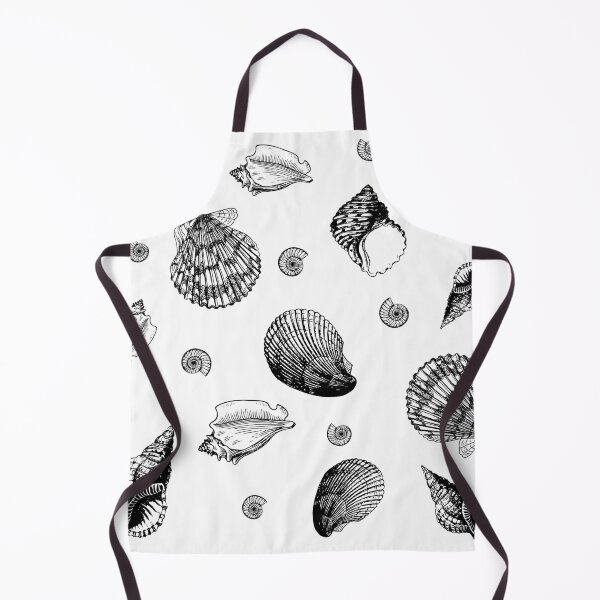 Item preview, Shell pattern in black and white designed and sold by S-and-W-4ever.