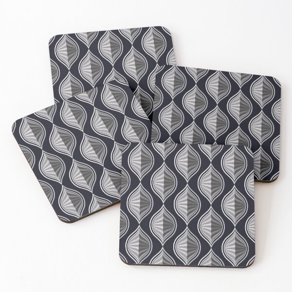 Item preview, Metallic ogee tribal textile pattern art designed and sold by DADA635.