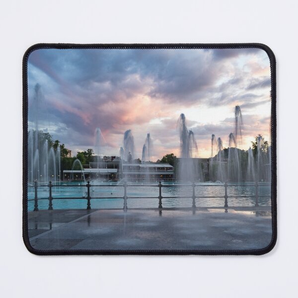 Item preview, Splish-Splash - the Wading Water Jets at Dusk designed and sold by Georgia Mizuleva.