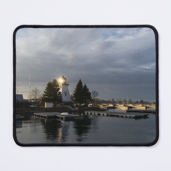 Item preview, Lighthouse Sunburst - A perfectly Aimed Sunray on a Gray Morning designed and sold by Georgia Mizuleva.