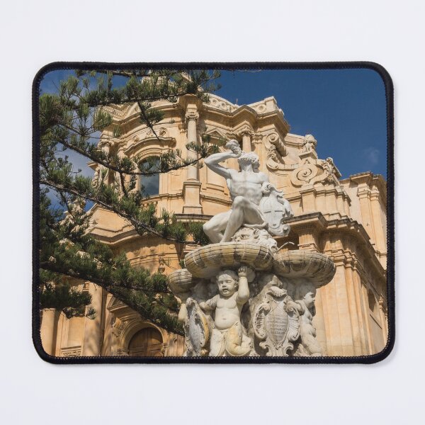 Item preview, Noto Sicilian Baroque - Church of San Domenico on a Bright Sunny Day designed and sold by Georgia Mizuleva.