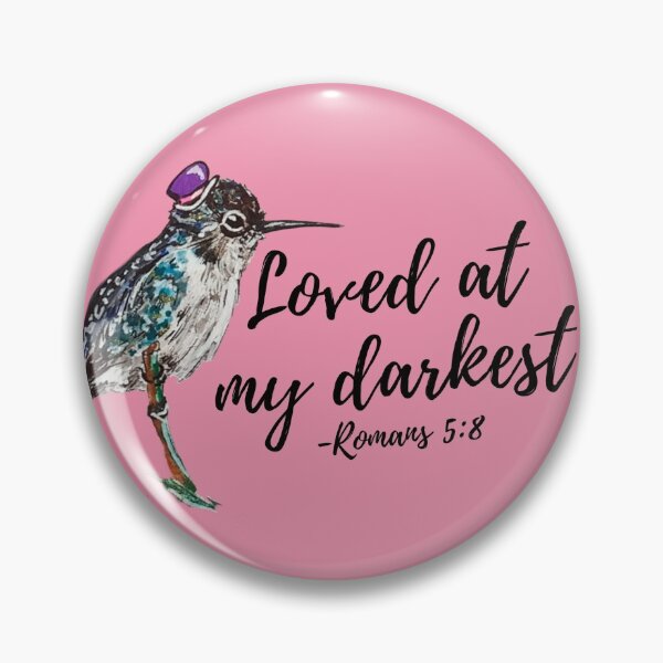 Item preview, Loved at my darkest with watercolor hummingbird  designed and sold by creatures-nhats.