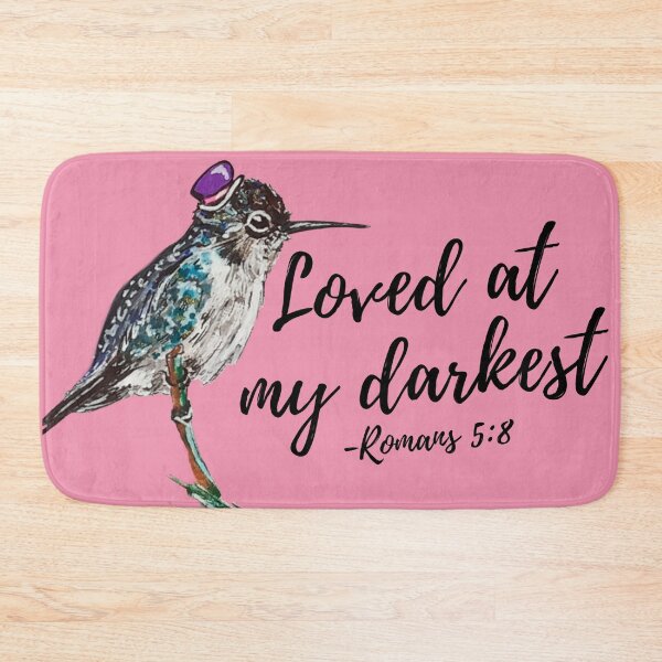 Item preview, Loved at my darkest with watercolor hummingbird  designed and sold by creatures-nhats.