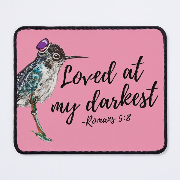 Item preview, Loved at my darkest with watercolor hummingbird  designed and sold by creatures-nhats.