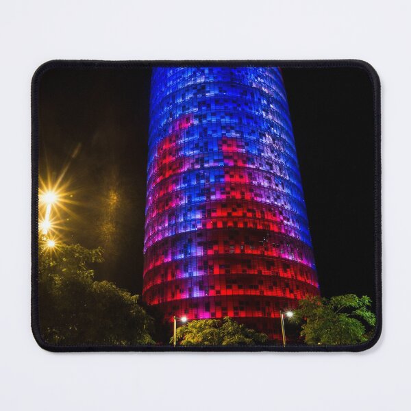 Item preview, Nocturnal Illumination - Torre Glòries or Torre Agbar Barcelona Soft Golden Glow designed and sold by Georgia Mizuleva.