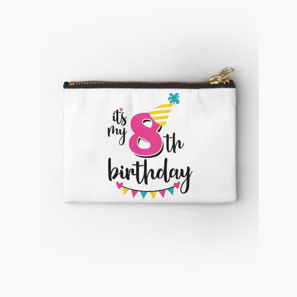 Item preview, 8th birthday 8 years of being awesome 8 years kid girl boy Off birthday Vacation Inspiration Joy Mood designed and sold by DesignByHeartUK.