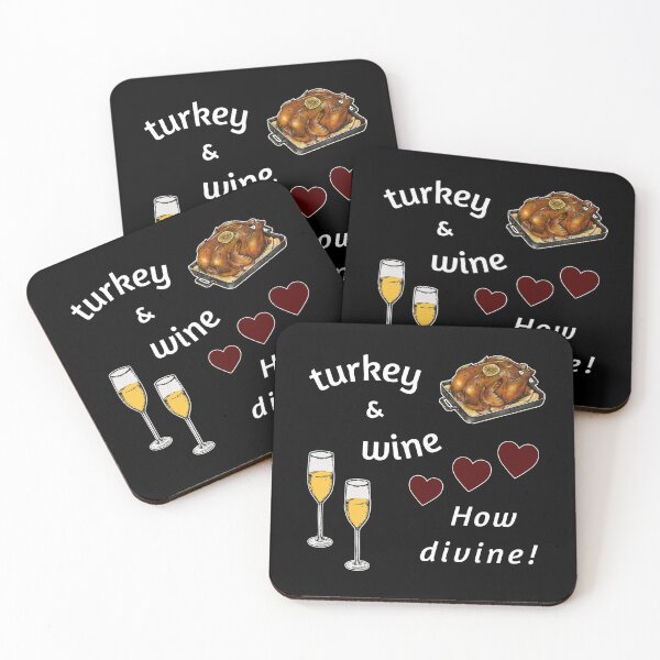 Item preview, Turkey & Wine How Divine!  Perfect for Thanksgiving! designed and sold by KathteeDesign.