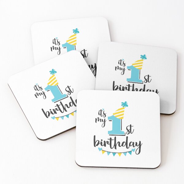 Item preview, 1st birthday 1 year of being awesome 1 year kid girl boy Off birthday Vacation Inspiration Joy Mood designed and sold by DesignByHeartUK.
