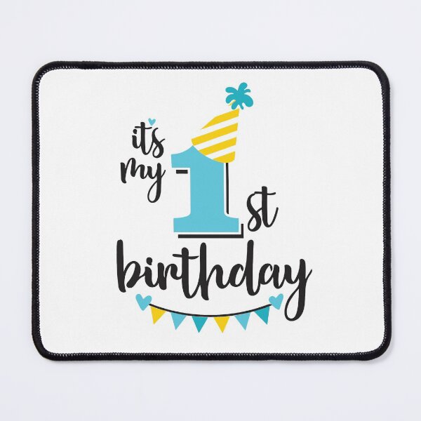 Item preview, 1st birthday 1 year of being awesome 1 year kid girl boy Off birthday Vacation Inspiration Joy Mood designed and sold by DesignByHeartUK.