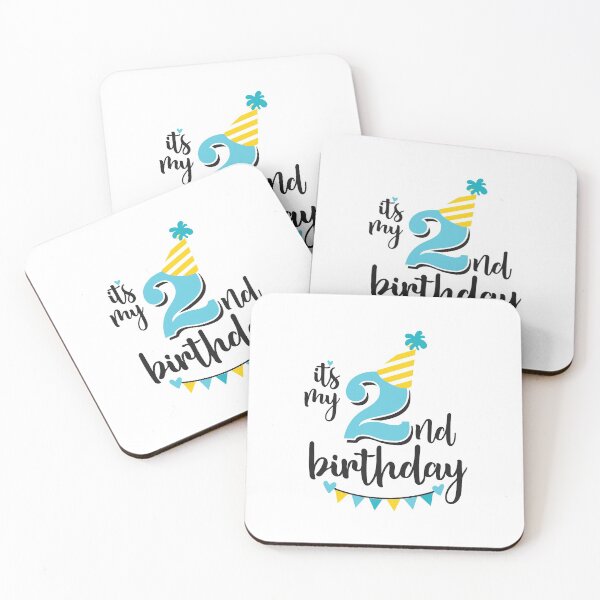Item preview, 2nd birthday 2 years of being awesome 2 years kid girl boy Off birthday Vacation Inspiration Joy Mood designed and sold by DesignByHeartUK.