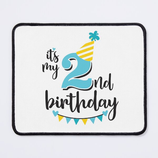 Item preview, 2nd birthday 2 years of being awesome 2 years kid girl boy Off birthday Vacation Inspiration Joy Mood designed and sold by DesignByHeartUK.