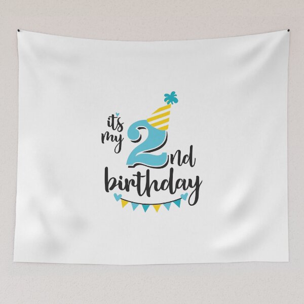 Item preview, 2nd birthday 2 years of being awesome 2 years kid girl boy Off birthday Vacation Inspiration Joy Mood designed and sold by DesignByHeartUK.