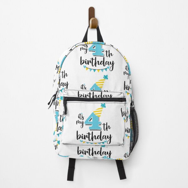 Item preview, 4th birthday 4 years of being awesome 4 years kid girl boy Off birthday Vacation Inspiration Joy Mood designed and sold by DesignByHeartUK.