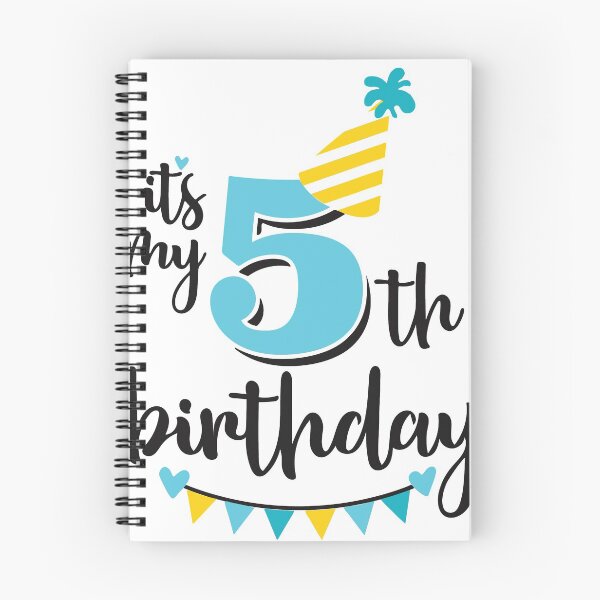 Item preview, 5th birthday 5 years of being awesome 5 years kid girl boy Off birthday Vacation Inspiration Joy Mood designed and sold by DesignByHeartUK.