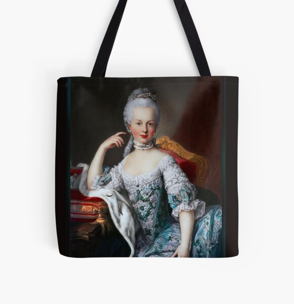 Portrait Of Marie Antoinette of Austria by Martin van Meytens Old Masters Xzendor7 Classical Art Reproductions All Over Print Tote Bag