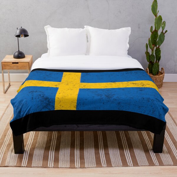 Item preview, Distressed Swedish Flag designed and sold by LiToDesignCo.