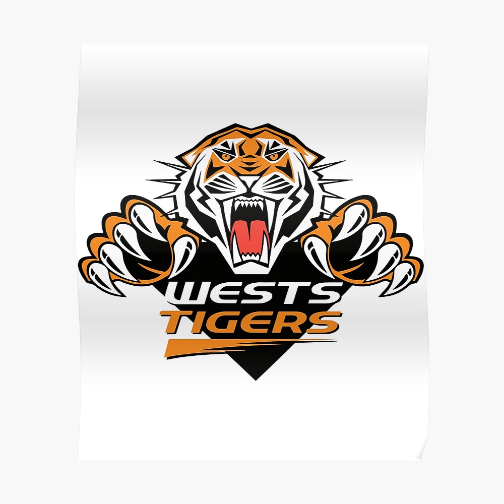 ✺Framed✺ 2018 WESTS TIGERS NRL Poster 45cm x 32cm x 3cm 