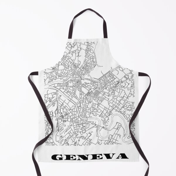 Item preview, Map of Geneva Switzerland Minimalist Line Drawing designed and sold by Designedbysm.