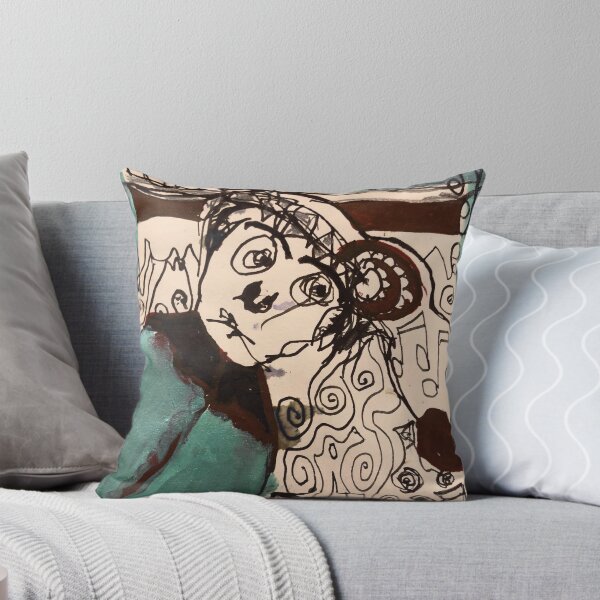 Item preview, Self portrait in turquoise. designed and sold by Kattrend.