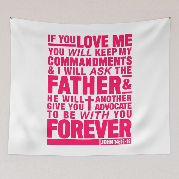 Item preview, John 14:15-16 designed and sold by plushism.