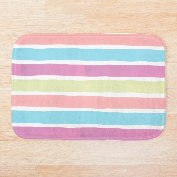 Item preview, Watercolor Striped Horizontal Pastel Rainbow Throw Pillow designed and sold by Shadowlight21.