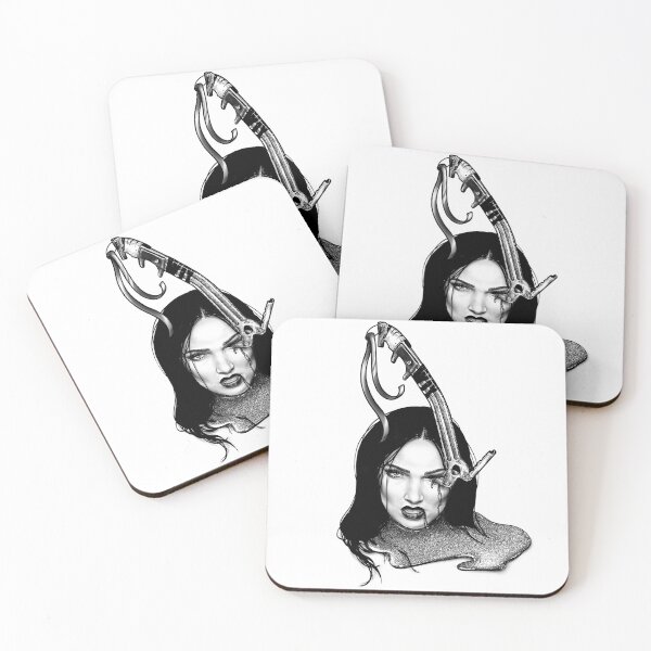 Item preview, Ice pick- a portrait (monochromatic illustration on white) designed and sold by Anicatattoos.