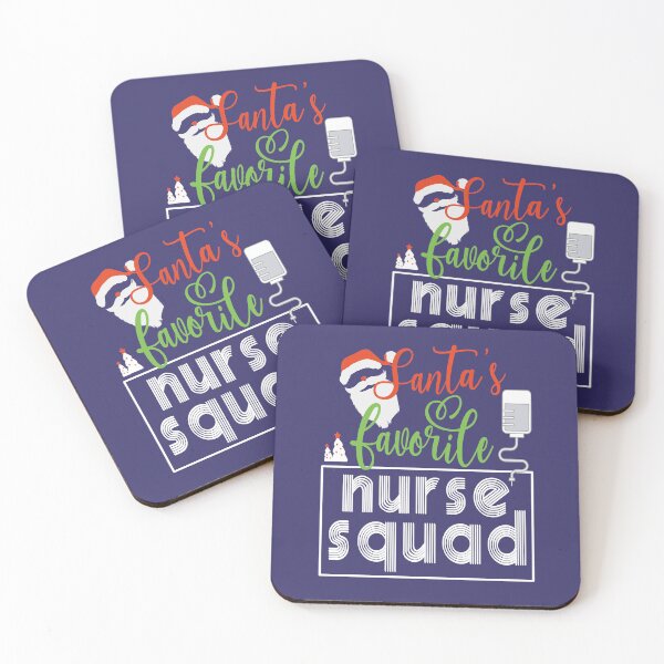 Item preview, Santa's Favorite Nurse Squad Christmas  designed and sold by JooArtPrints  ★★★★★.