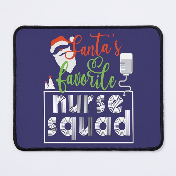 Item preview, Santa's Favorite Nurse Squad Christmas designed and sold by JooArtPrints ★★★★★.