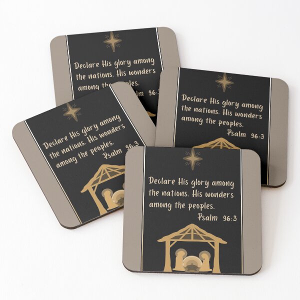 Item preview, Christmas Religious Psalm Quote -  Nativity Of Jesus Holy Night designed and sold by ViewerEqualsPhoton.