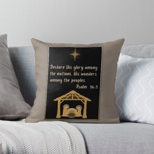 Christian christmas outlet pillows