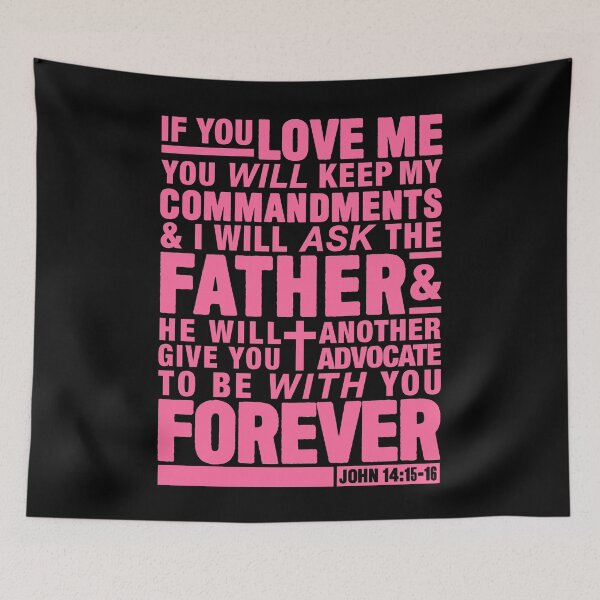 Item preview, John 14:15-16 designed and sold by plushism.