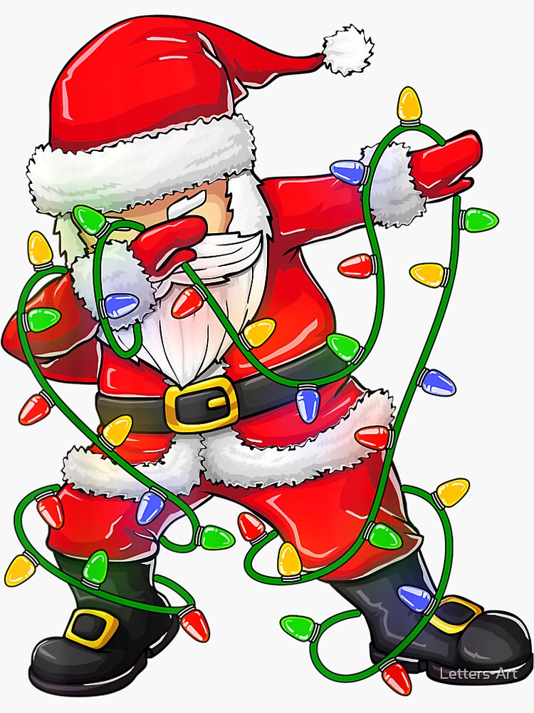Dabbing Santa Shirt For Boys Girls Christmas Tree Lights T-Shirt Dabbing Santa Shirt For Boys Girls Christmas Tree Lights T-Shirt