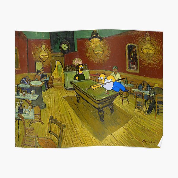 At the Night Cafe with Springfield Fats Poster
