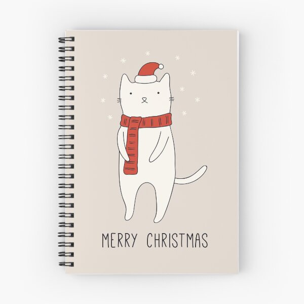 Item preview, Merry Christmas, cat doodles Xmas, holiday greet designed and sold by Pointit.