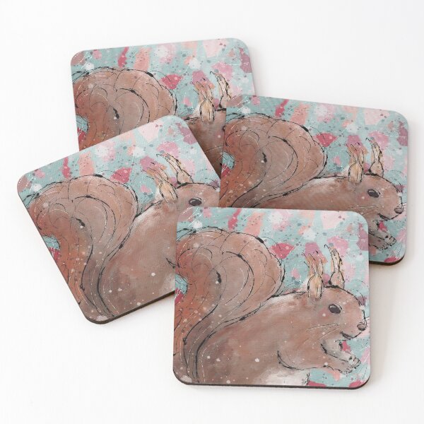 Item preview, Lovely squirrel in pink  designed and sold by Kreajuut.