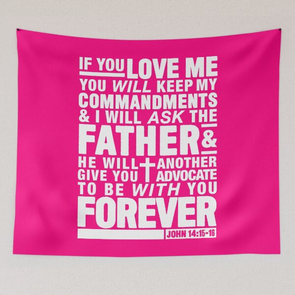 Item preview, John 14:15-16 designed and sold by plushism.