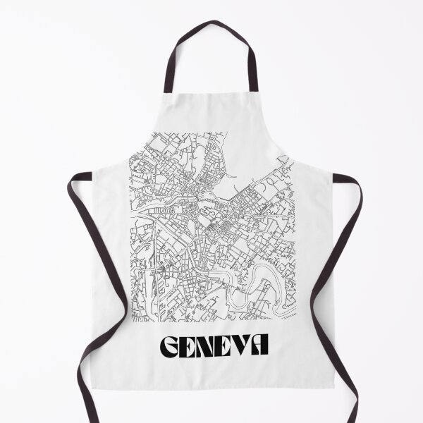 Item preview, Retro Map of Geneva Switzerland Minimalist Line Drawing designed and sold by Designedbysm.