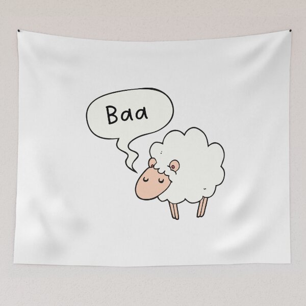 Item preview, Sheep Says Baa designed and sold by LiToDesignCo.