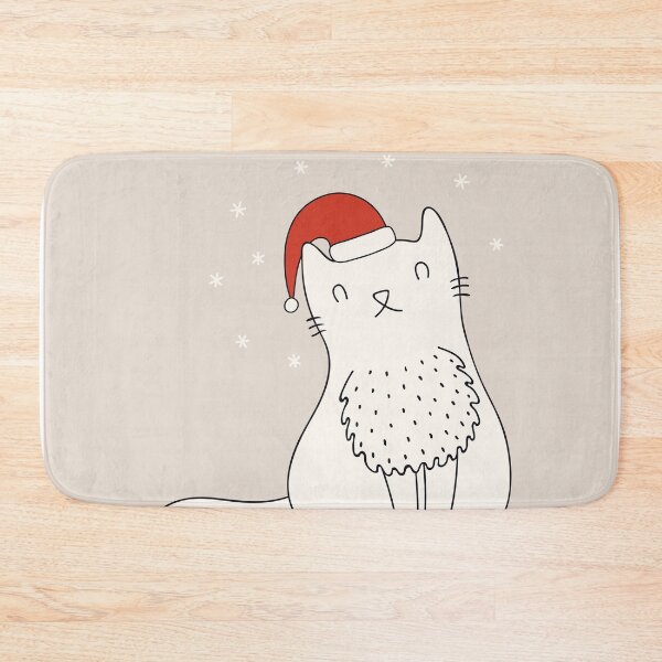 Item preview, CAT season's greeting, Merry Christmas, cat doodles Xmas, holiday greet designed and sold by Pointit.