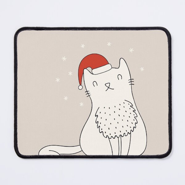Item preview, CAT season's greeting, Merry Christmas, cat doodles Xmas, holiday greet designed and sold by Pointit.