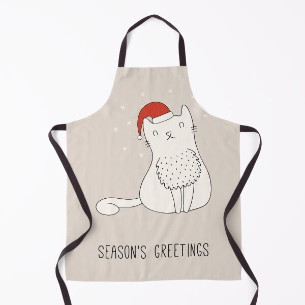 Item preview, CAT season's greeting, Merry Christmas, cat doodles Xmas, holiday greet designed and sold by Pointit.