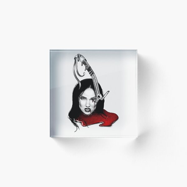 Item preview, Ice pick- a portrait (monochromatic illustration on white with red accent) designed and sold by Anicatattoos.