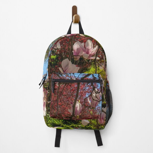 Item preview, Pink Magnolia and Red Japanese Maple designed and sold by wildvalecreate.