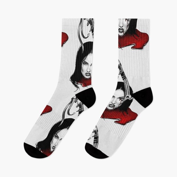 Item preview, Ice pick- a portrait (monochromatic illustration on white with red accent) designed and sold by Anicatattoos.