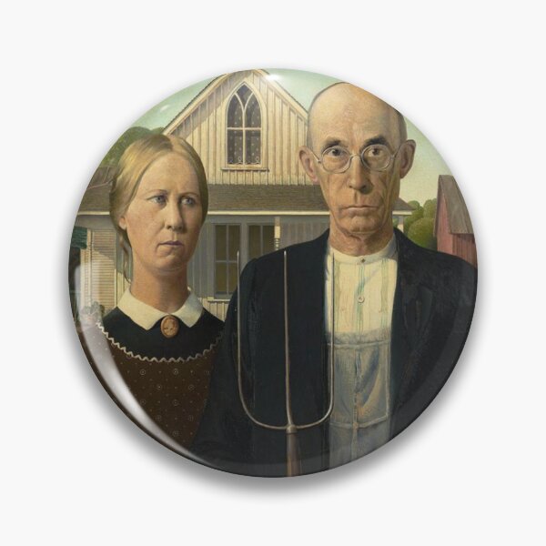 Item preview, American Gothic - Grant Wood  designed and sold by Vintage Designs +.