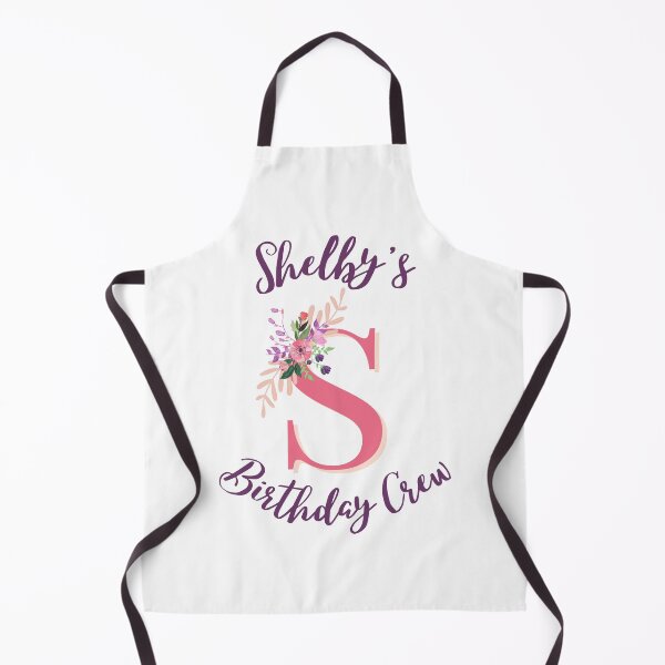 Item preview, Shelby Personalized Birthday Party Crew Floral Initial Design designed and sold by Partypumpkin.