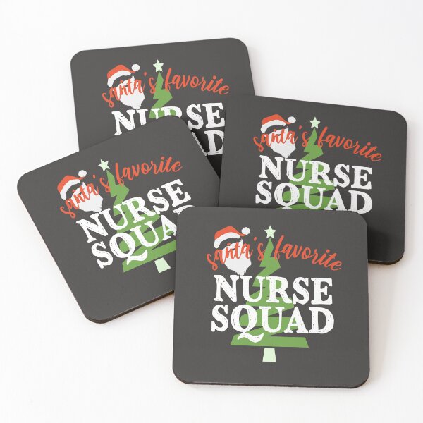 Item preview, Santa's Favorite Nurse Squad Christmas  designed and sold by JooArtPrints  ★★★★★.