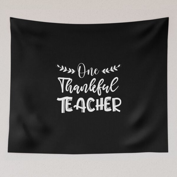 Item preview, one thankful teacher thanksgiving gift Birthday funny sarcastic saying offended Meme designed and sold by joygift369.